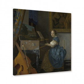 Jan Vermeer - junge Frau an einem Virginal sitzend