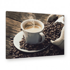 Leinwandbild - Kaffe - Coffee - Bean - Cup of joe -