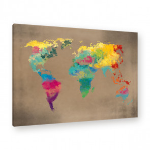 Leinwandbild - World - Worldmap - Welt - Weltkarte - Globus - Atlas