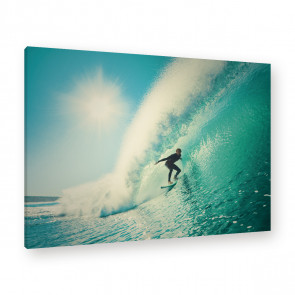 Leinwandbild - The perfect wave - Welle - Wasser - Surfer   