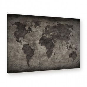 Leinwandbild - Welt - Weltkarte - World - World map Old