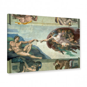 Die Erschaffung des Adam von Michelangelo als Leinwandbild