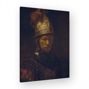 der Mann mit dem Goldhelm von Rembrandt als Leinwandbild