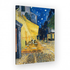 Café Terrasse am Abend von Van Gogh als Leinwandbild