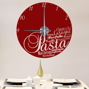 Wandtattoo Uhr - Pasta