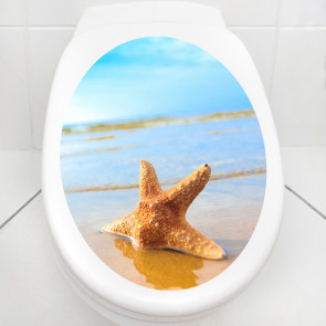 WC Aufkleber Starfish On The Beach