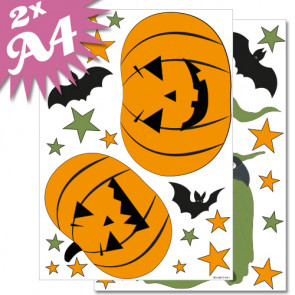 Wandsticker Set A4 - Halloween