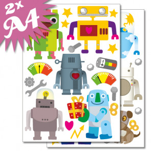 Wandsticker Roboter