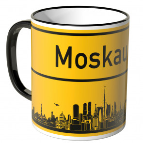 JUNIWORDS Tasse Ortsschild Skyline Moskau