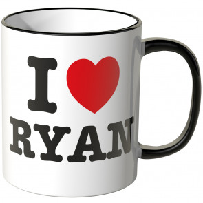 JUNIWORDS Tasse I LOVE RYAN