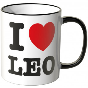 JUNIWORDS Tasse I LOVE LEO