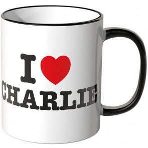 JUNIWORDS Tasse I LOVE CHARLIE