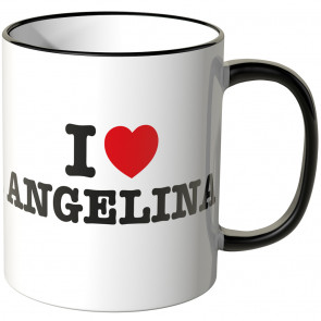 JUNIWORDS Tasse I LOVE ANGELINA