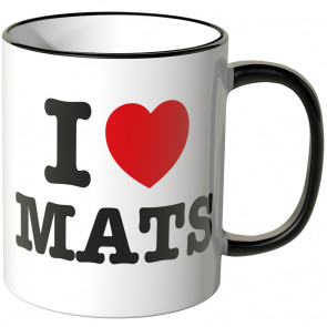 JUNIWORDS Tasse I LOVE MATS