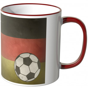 Tasse Deutschlandflagge Fußball