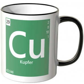 JUNIWORDS Tasse Element Kupfer "Cu"