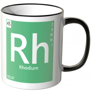 JUNIWORDS Tasse Element Rhodium "Rh"