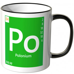 JUNIWORDS Tasse Element Polonium "Po"