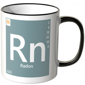 JUNIWORDS Tasse Element Radon "Rn"