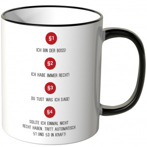 JUNIWORDS Tasse Boss Gesetze