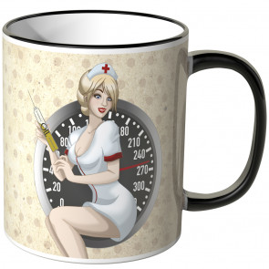 JUNIWORDS Tasse Pin Up Girl Motiv 2