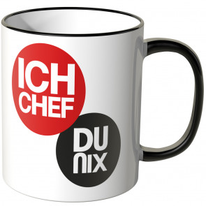 JUNIWORDS Tasse Ich Chef, Du nix. - Motiv 2