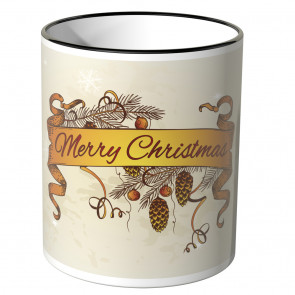 JUNIWORDS Tasse Merry Christmas Schleier