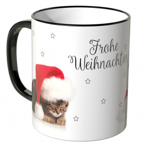 JUNIWORDS Tasse Weihnachtskätzchen