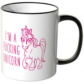 JUNIWORDS Tasse I'm a fucking Unicorn