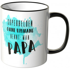 JUNIWORDS Tasse Superhelden ohne Umhang nennt man Papa