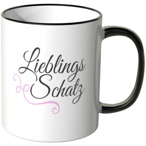 JUNIWORDS Tasse Lieblings-Schatz Rosa