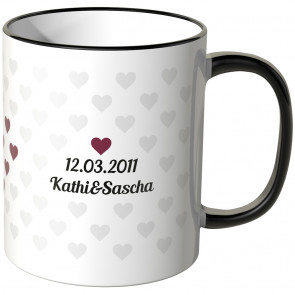 tasse personalisierbar mit datum und name