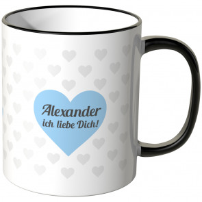 tasse personalisierbar mit name ich liebe dich