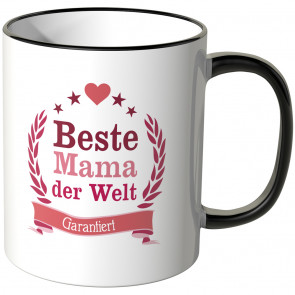 JUNIWORDS Tasse Beste Mama der Welt - garantiert