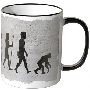 JUNIWORDS Tasse Evolution Affe