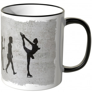 JUNIWORDS Tasse Evolution Eiskunstlauf