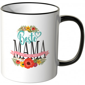 beste mama blumen tasse