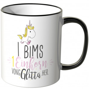 halo i bims 1 einhorn von glitta her tasse