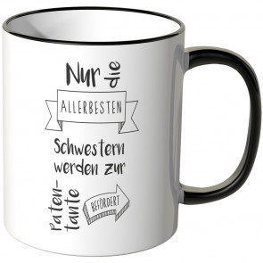 JUNIWORDS Tasse Schwester zur Patentante befördert