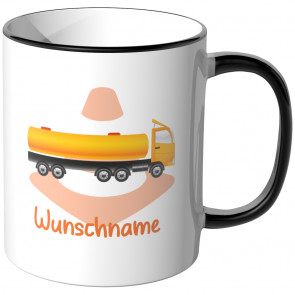 JUNIWORDS Tasse Kompaktlader ohne Schaufel mit Wunschname