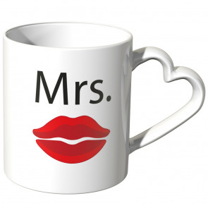 JUNIWORDS Herz Tasse Mrs.