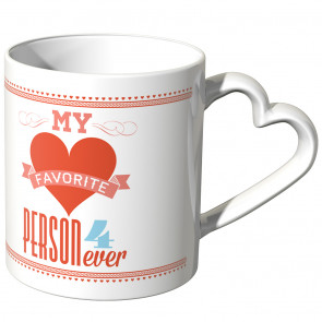 JUNIWORDS Herz Tasse My favorite person 4 ever