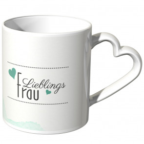 JUNIWORDS Herz Tasse Lieblingsfrau