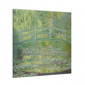 Seerosenteich und japanische Brücke von Claude Monet als Leinwandbild