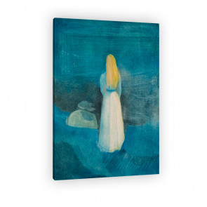 Mädchen am Strand von Edvard Munch als Leinwandbild