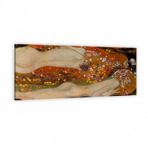 Wasserschlangen 2 von Gustav Klimt als Leinwandbild