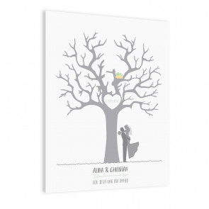 Leinwandbild zur Hochzeit Hochzeitsbaum | individualisierbar
