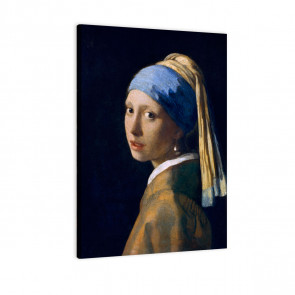 das Mädchen mit dem Perlenohrgehänge von Jan Vermeer als Leinwandbild