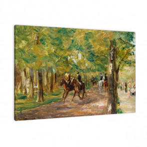 Reiter im Tiergarten Berlin von Max Liebermann als Leinwandbild