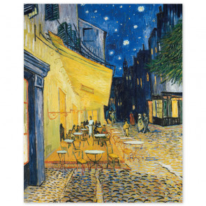 Poster Vincent van Gogh - Caféterrasse am Abend